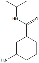 3-amino-N-(propan-2-yl)cyclohexane-1-carboxamide 结构式