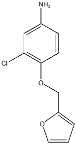3-chloro-4-(furan-2-ylmethoxy)aniline 结构式