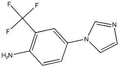 4-(1H-imidazol-1-yl)-2-(trifluoromethyl)aniline 结构式