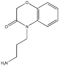 4-(3-aminopropyl)-3,4-dihydro-2H-1,4-benzoxazin-3-one 结构式