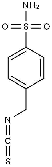 4-(isothiocyanatomethyl)benzene-1-sulfonamide 结构式