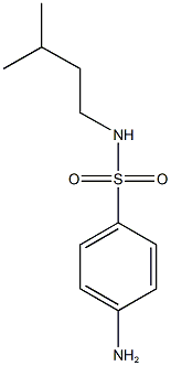 4-amino-N-(3-methylbutyl)benzene-1-sulfonamide 结构式