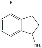 4-fluoro-2,3-dihydro-1H-inden-1-amine 结构式