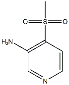 4-methanesulfonylpyridin-3-amine 结构式