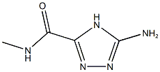 5-amino-N-methyl-4H-1,2,4-triazole-3-carboxamide 结构式