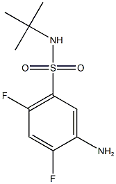 5-amino-N-tert-butyl-2,4-difluorobenzene-1-sulfonamide 结构式