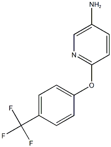 6-[4-(trifluoromethyl)phenoxy]pyridin-3-amine 结构式