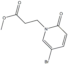 methyl 3-(5-bromo-2-oxo-1,2-dihydropyridin-1-yl)propanoate 结构式