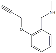 methyl({[2-(prop-2-yn-1-yloxy)phenyl]methyl})amine 结构式