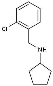 N-[(2-chlorophenyl)methyl]cyclopentanamine 结构式