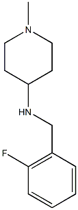 N-[(2-fluorophenyl)methyl]-1-methylpiperidin-4-amine 结构式