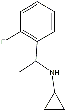 N-[1-(2-fluorophenyl)ethyl]cyclopropanamine 结构式