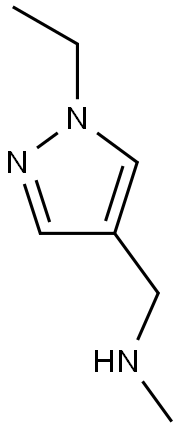 (1-Ethyl-1H-pyrazol-4-yl-methyl) methylamine 结构式