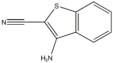 3-amino-1-benzothiophene-2-carbonitrile 结构式