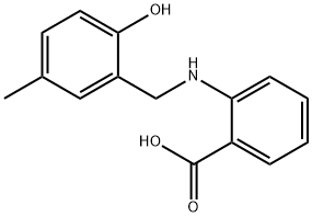 2-[[(2-Hydroxy-5-methylphenyl)methyl]amino]benzoic acid 结构式