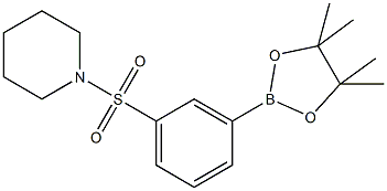 3-(Piperidin-1-ylsulfonyl)phenylboronic acid pinacol ester 结构式