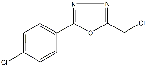 2-(Chloromethyl)-5-(4-chlorophenyl)-1,3,4-oxadiazole95% 结构式