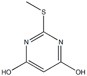 2-(methylsulfanyl)pyrimidine-4,6-diol 结构式