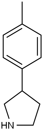 3-(4-methylphenyl)pyrrolidine 结构式