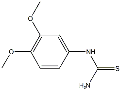 N-(3,4-DIMETHOXYPHENYL)THIOUREA 结构式