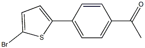 1-[4-(5-BROMOTHIEN-2-YL)PHENYL]ETHANONE 结构式