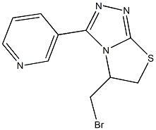 5-(BROMOMETHYL)-3-PYRIDIN-3-YL-5,6-DIHYDRO[1,3]THIAZOLO[2,3-C][1,2,4]TRIAZOLE 结构式