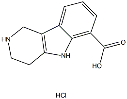 2,3,4,5-TETRAHYDRO-1H-PYRIDO[4,3-B]INDOLE-6-CARBOXYLIC ACID HYDROCHLORIDE 结构式