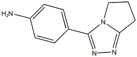 4-(6,7-DIHYDRO-5H-PYRROLO[2,1-C][1,2,4]TRIAZOL-3-YL)ANILINE 结构式