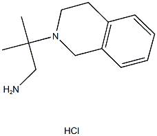 2-(3,4-DIHYDROISOQUINOLIN-2(1H)-YL)-2-METHYLPROPAN-1-AMINE HYDROCHLORIDE 结构式