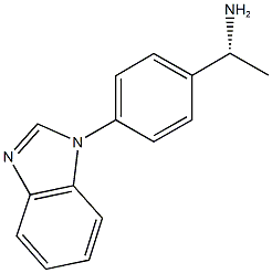 (1R)-1-[4-(1H-BENZIMIDAZOL-1-YL)PHENYL]ETHANAMINE 结构式