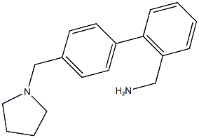 4''-(PYRROLIDIN-1-YLMETHYL)-1,1''-BIPHENYL-2-YL]METHYLAMINE 结构式