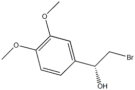 (1R)-2-BROMO-1-(3,4-DIMETHOXYPHENYL)ETHANOL 结构式