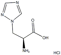 (2S)-2-AMINO-3-(1H-1,2,4-TRIAZOL-1-YL)PROPANOIC ACID HYDROCHLORIDE 结构式