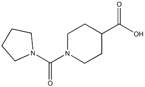 1-(pyrrolidin-1-ylcarbonyl)piperidine-4-carboxylic acid 结构式