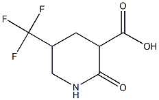 2-oxo-5-(trifluoromethyl)piperidine-3-carboxylic acid 结构式