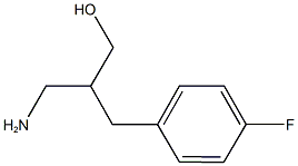3-amino-2-(4-fluorobenzyl)propan-1-ol 结构式
