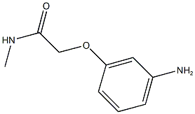 2-(3-aminophenoxy)-N-methylacetamide 结构式