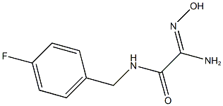 2-amino-N-(4-fluorobenzyl)-2-(hydroxyimino)acetamide 结构式