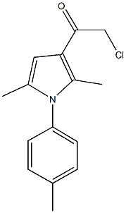 2-Chloro-1-(2,5-dimethyl-1-p-tolyl-1H-pyrrol-3-yl)-ethanone 结构式