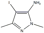 4-iodo-1,3-dimethyl-1H-pyrazol-5-amine 结构式