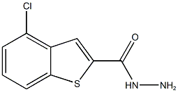 4-chloro-1-benzothiophene-2-carbohydrazide 结构式