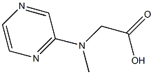 [methyl(pyrazin-2-yl)amino]acetic acid 结构式
