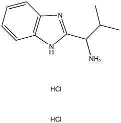 1-(1H-benzimidazol-2-yl)-2-methylpropan-1-amine dihydrochloride 结构式