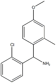 (2-chlorophenyl)(4-methoxy-2-methylphenyl)methanamine 结构式