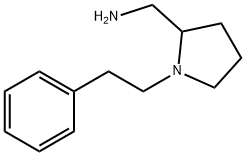 [1-(2-phenylethyl)pyrrolidin-2-yl]methanamine 结构式
