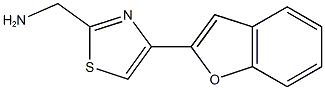 [4-(1-benzofuran-2-yl)-1,3-thiazol-2-yl]methanamine 结构式