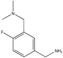 {3-[(dimethylamino)methyl]-4-fluorophenyl}methanamine 结构式