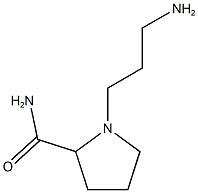 1-(3-aminopropyl)pyrrolidine-2-carboxamide 结构式