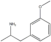 1-(3-methoxyphenyl)propan-2-amine 结构式