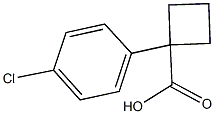 1-(4-chlorophenyl)cyclobutane-1-carboxylic acid 结构式